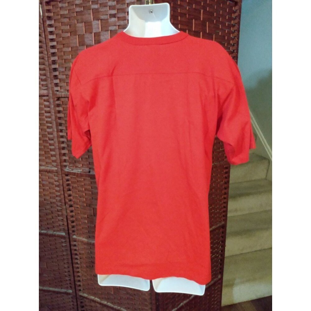 Vintage 90s New Mexico University Lobos T Shirt Single Stitch Red Adult Large - Picture 2 of 4